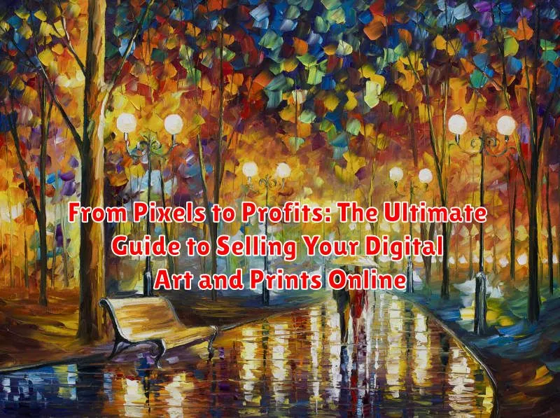 From Pixels to Profits: The Ultimate Guide to Selling Your Digital Art and Prints Online